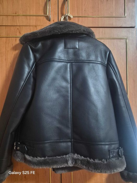 Дамско топло кожено яке