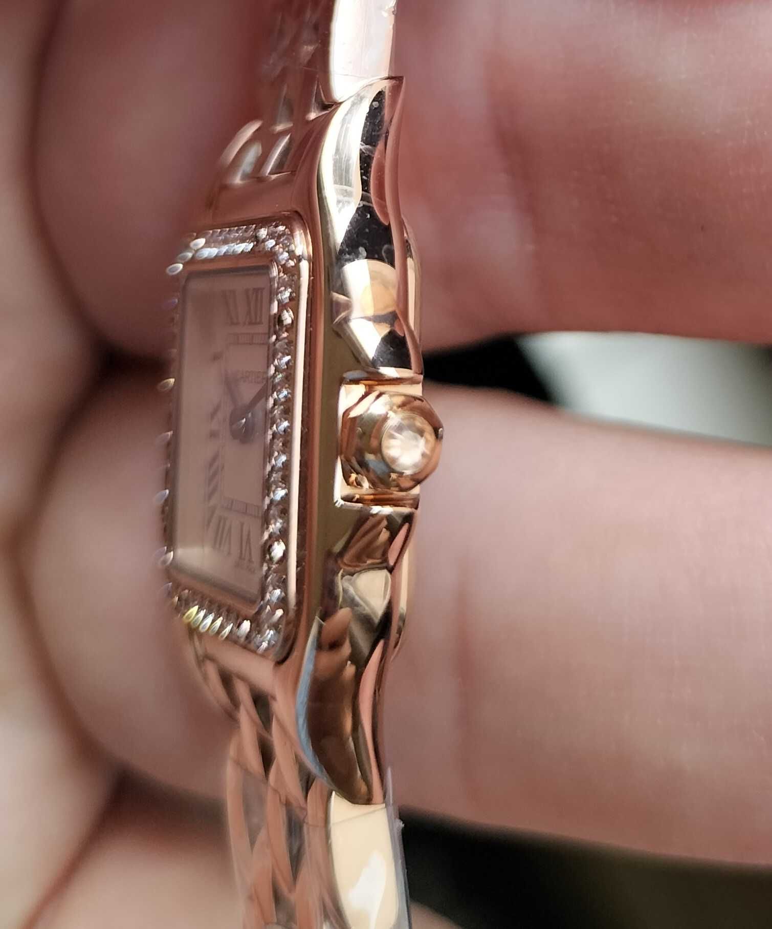 Cartier Panthere Secrete De Ladies Diamante 22mm Aur Roz Swiss Quartz