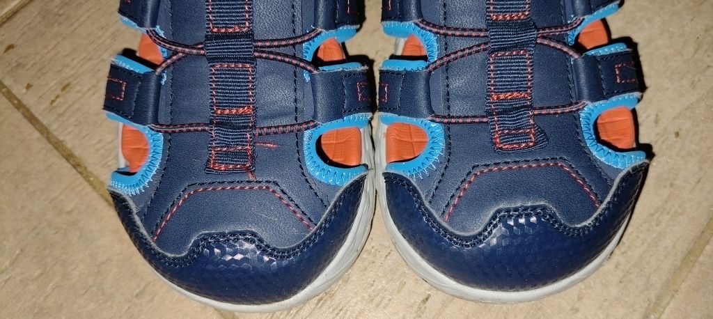 Sandale copii baieti MEGA SPLASH 2.0 402213L NAVY/RED, Skechers, 36 EU