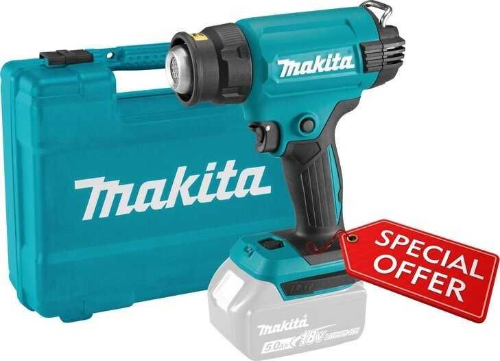 Промоция!Акумулаторен пистолет горещ въздух DHG181ZK Makita