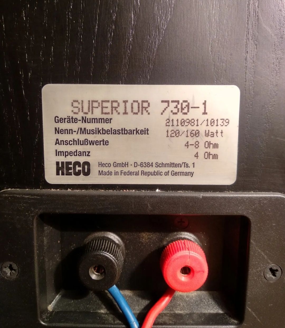 Urgent boxe Heco superior 730 (un difuzor defect)