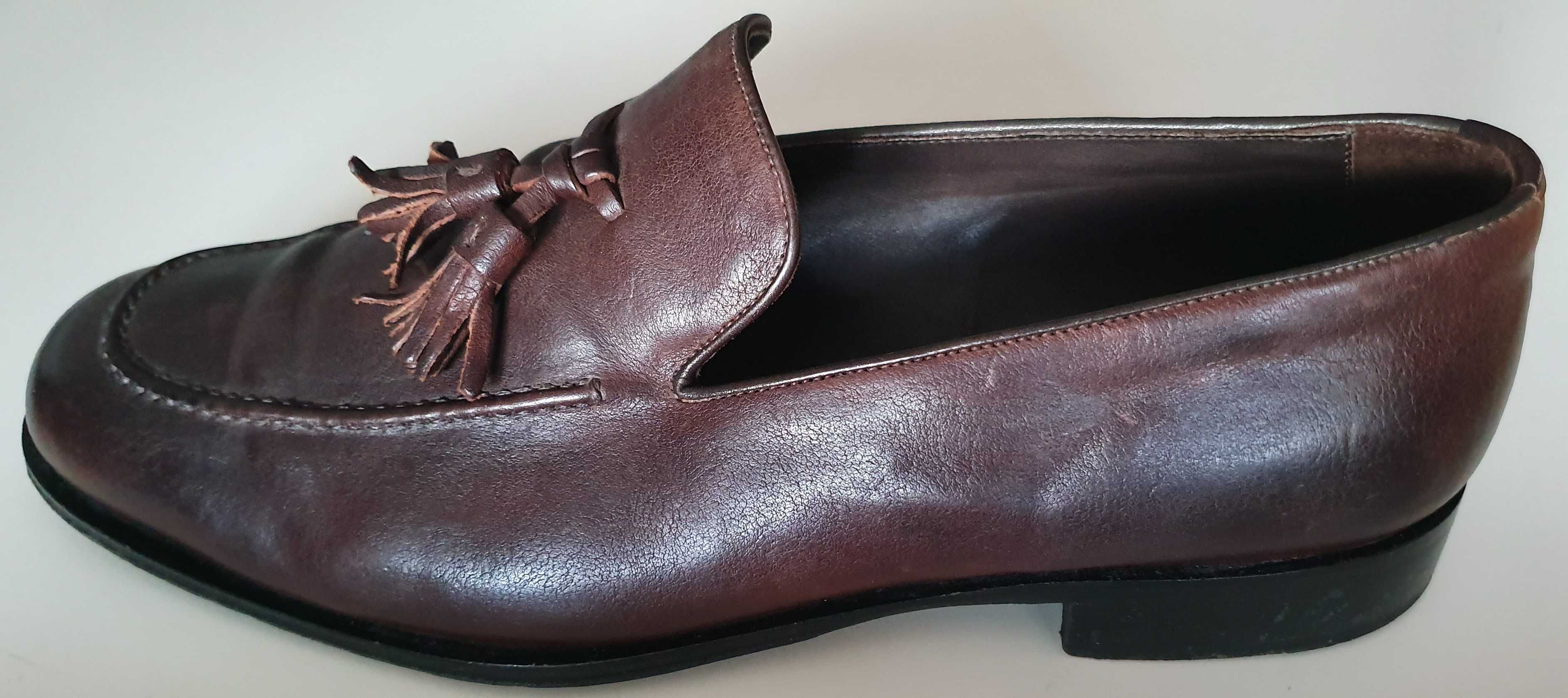 Mocasini Barbati 44 Maro Piele Eleganti Ciucuri Ciucurasi Gino Rossi