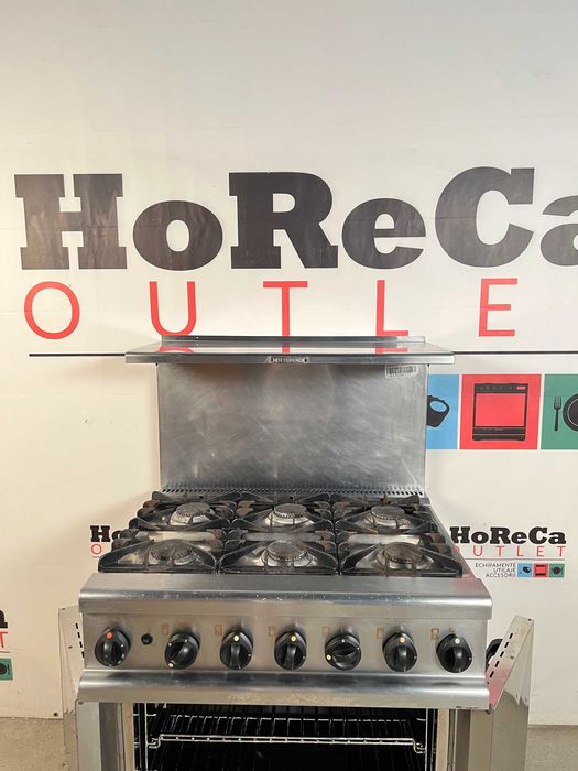 Lincat UK- Aragaz/ Masina gatit 6 focuri + Cuptor + Suprastructura