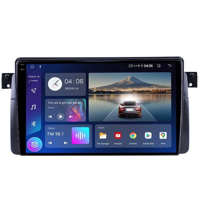 Navigatie 4GB RAM/64GB ROM , Android BMW SERIA 3 E46