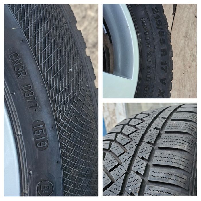 Jante aliaj 17" Skoda/Volkswagen/Seat cu anvelope iarna M+S  215/55/17