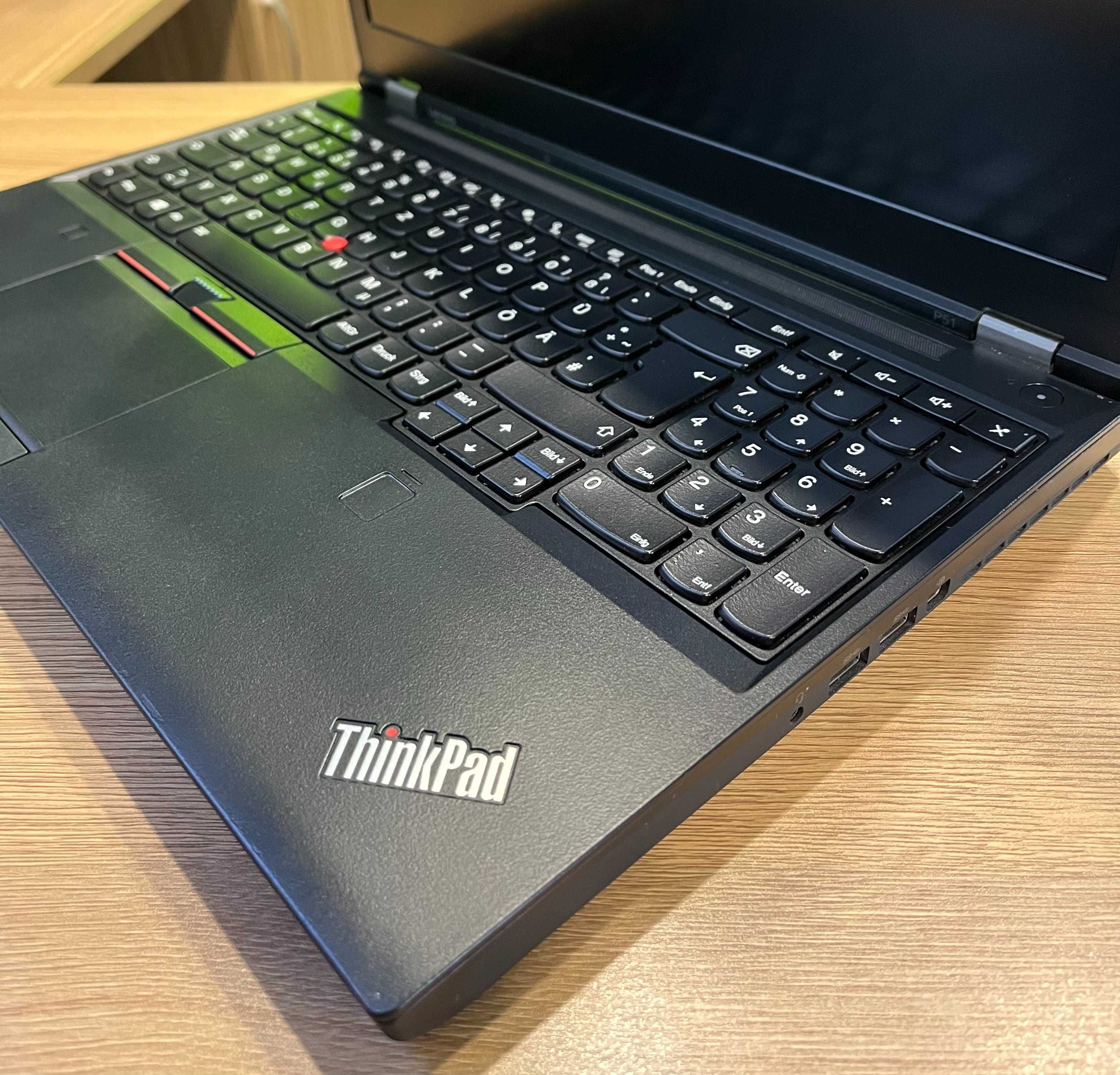 ThinkPad LENOVO P51. Core i7-7820HQ 2.9/3.9 GHz 4/8