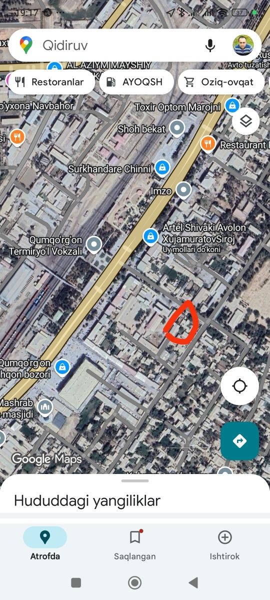Besh qaxramon MFY da noturar bino sotiladi
