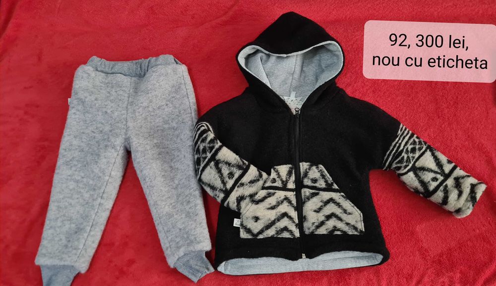 Haine lana 92, salopeta cagula