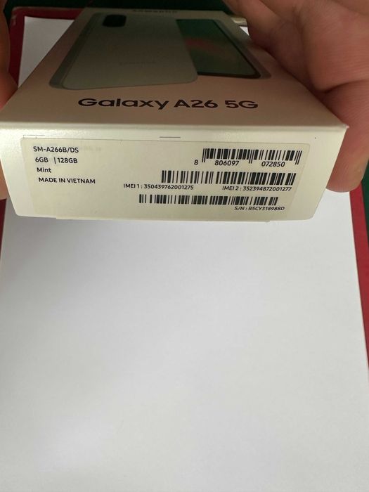 ЧИСТО НОВ !!! Samsung Galaxy A26 5G - 128GB - ЗЕЛЕН - ГАРАНЦИЯ