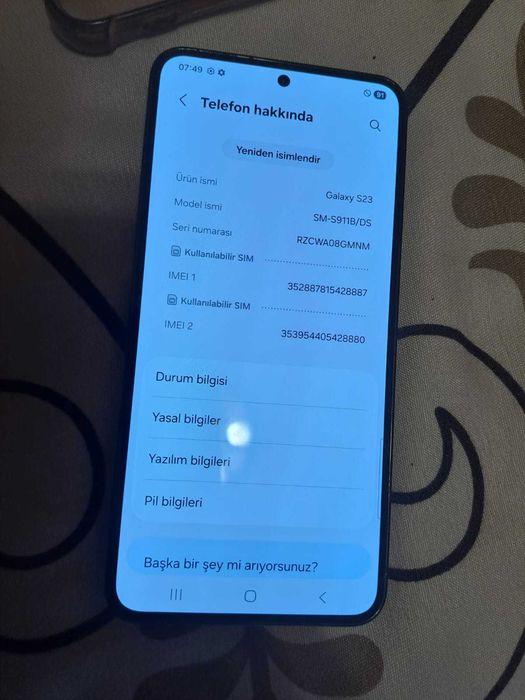 Samsung Galaxy S23 – 128GB, Черен– Буксата за зареждане е за смяна