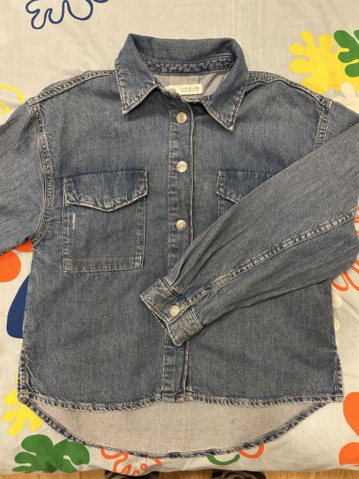 Дънкова риза за момиче ZARA
