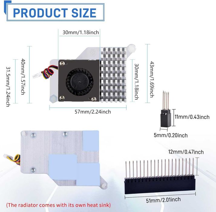 Placa extensie GeeekPi P33 M.2 NVME M-Key PoE+Hat Raspberry Pi 5 SSD