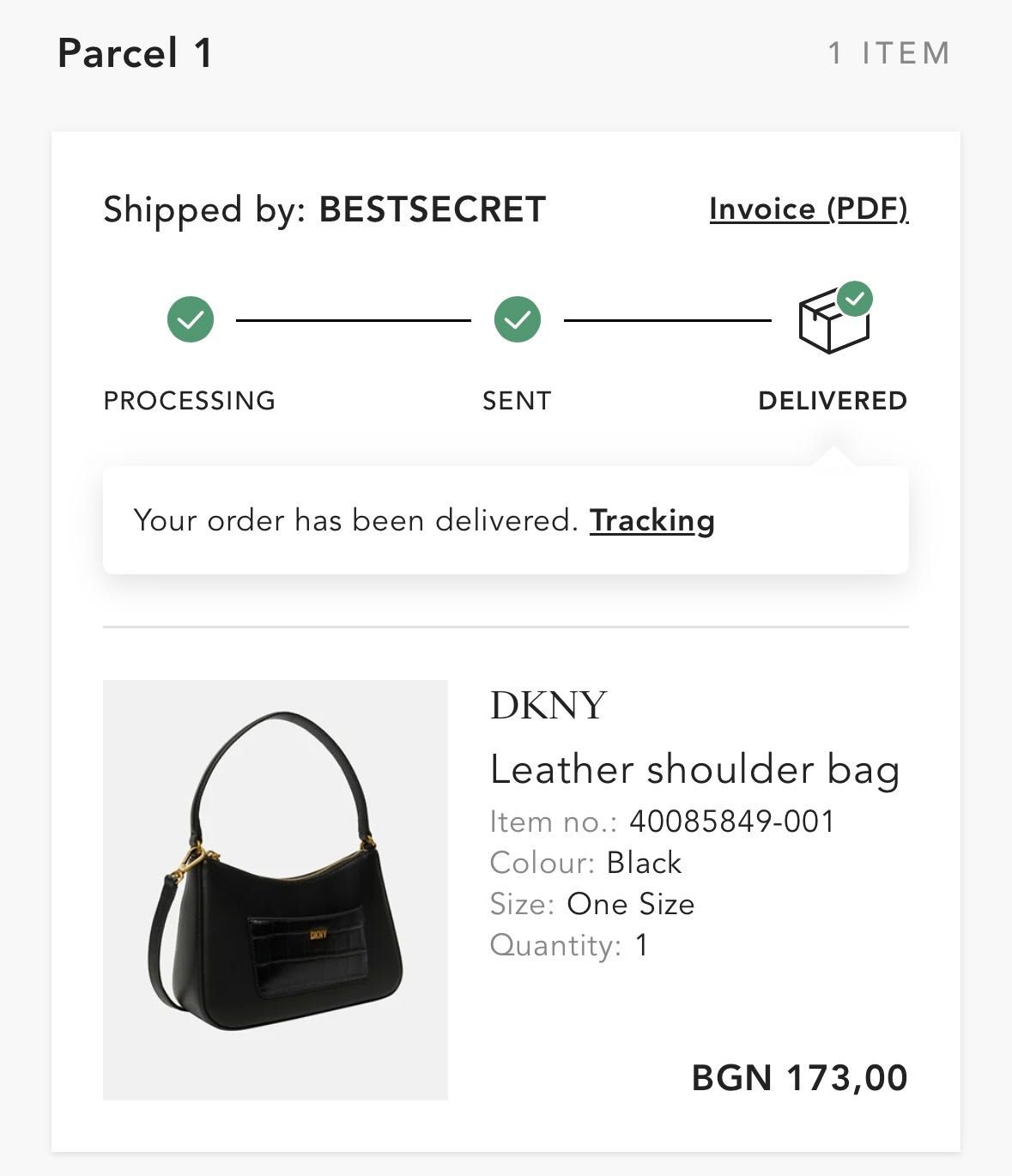 DKNY Leather shoulder bag