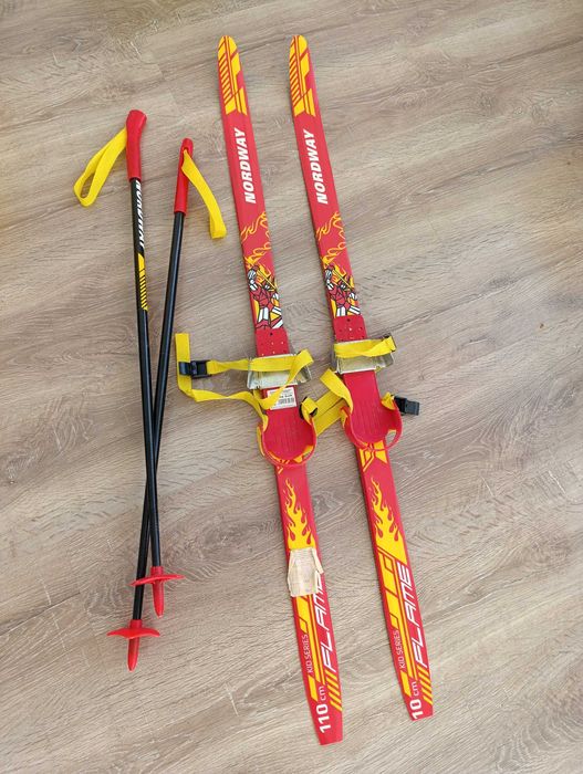 Лыжи беговые детские 3-5 лет