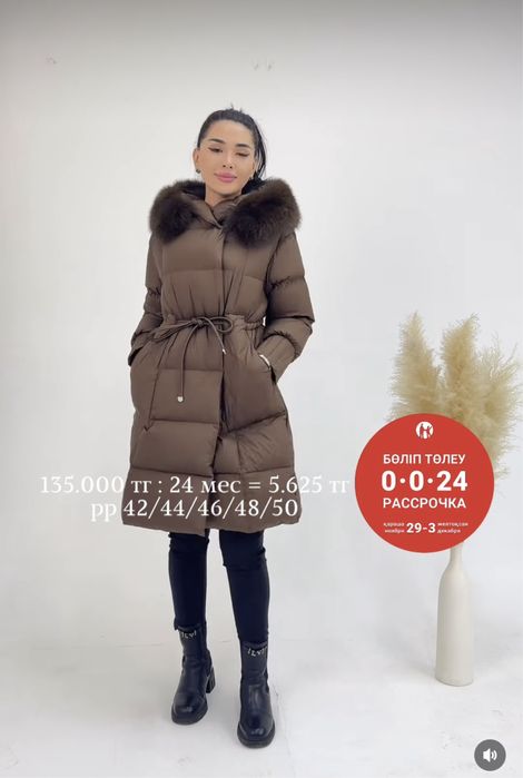 Новый пуховик облегченный зима