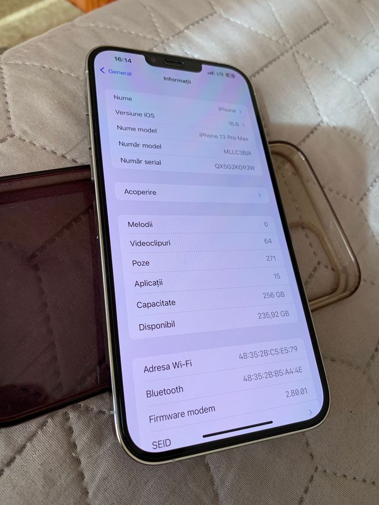 iPhone 13 Pro Max Alb 256GB 5G Schimb 14 Pro