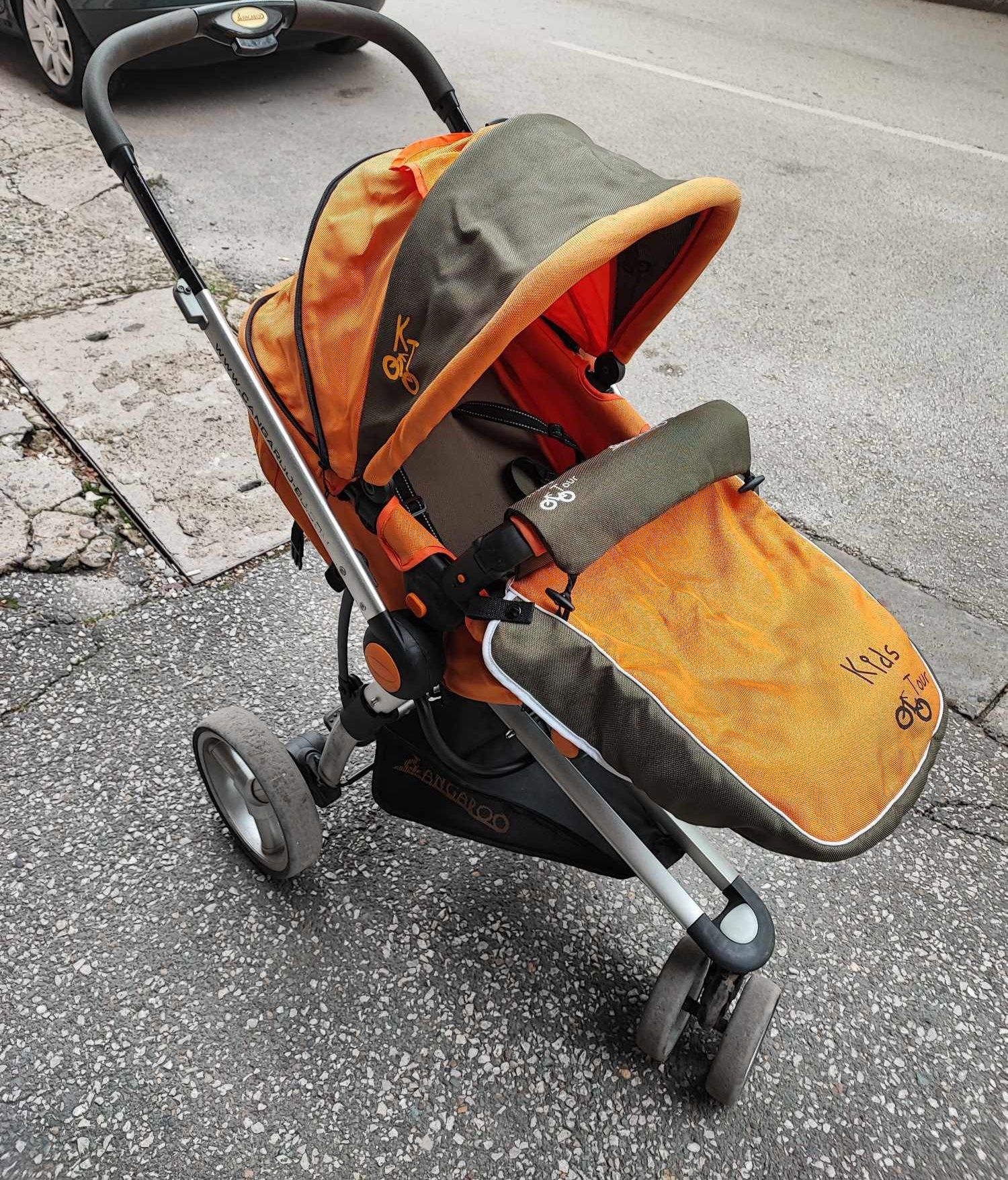 Комбинирана бебешка количка Cangaroo