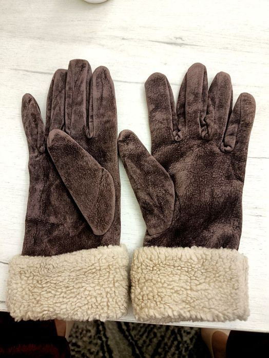 Перчатки кожаные женские