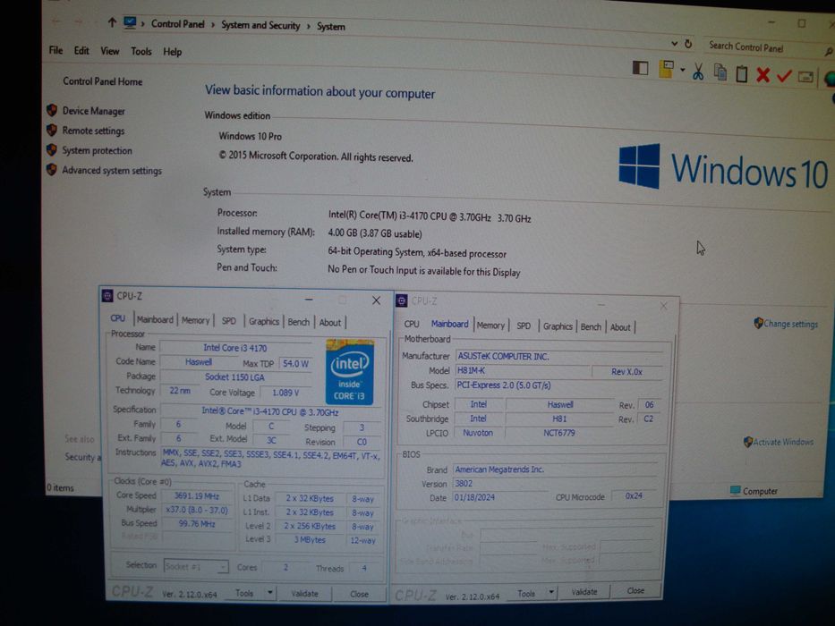 Placa de baza Asus H81M-k sk 1150 pt i5 / i7 / i3 DDR3 VGA DVI USB 3.0