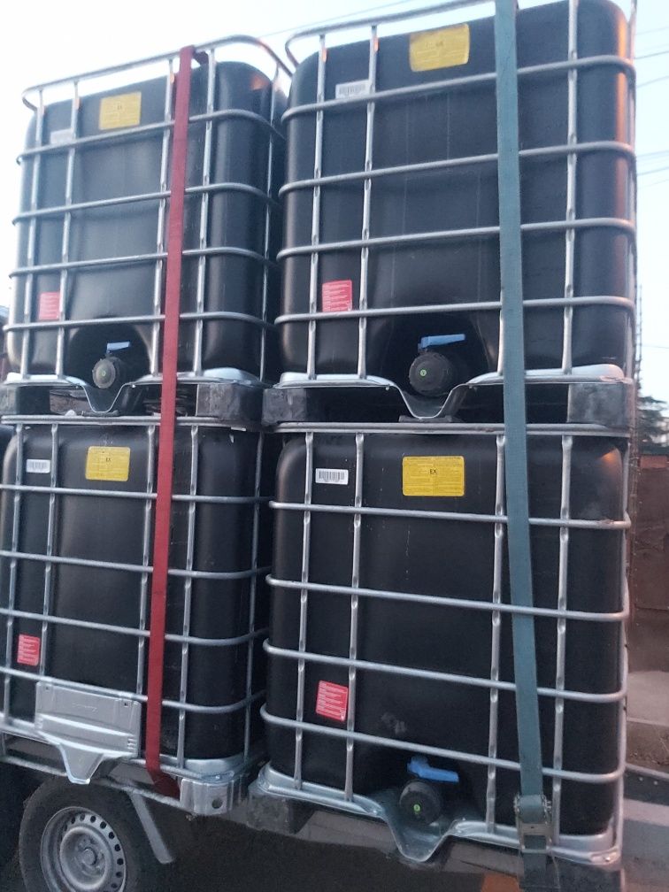 Bazin/ bazine 1000 litri negre(ibc, rezervor, cub) - posib transport