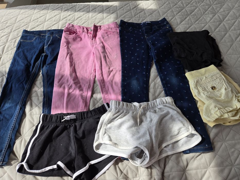 Лот дрехи за момиче на 7 години 128 см (31 бр) Zara, USPA Polo, H&M