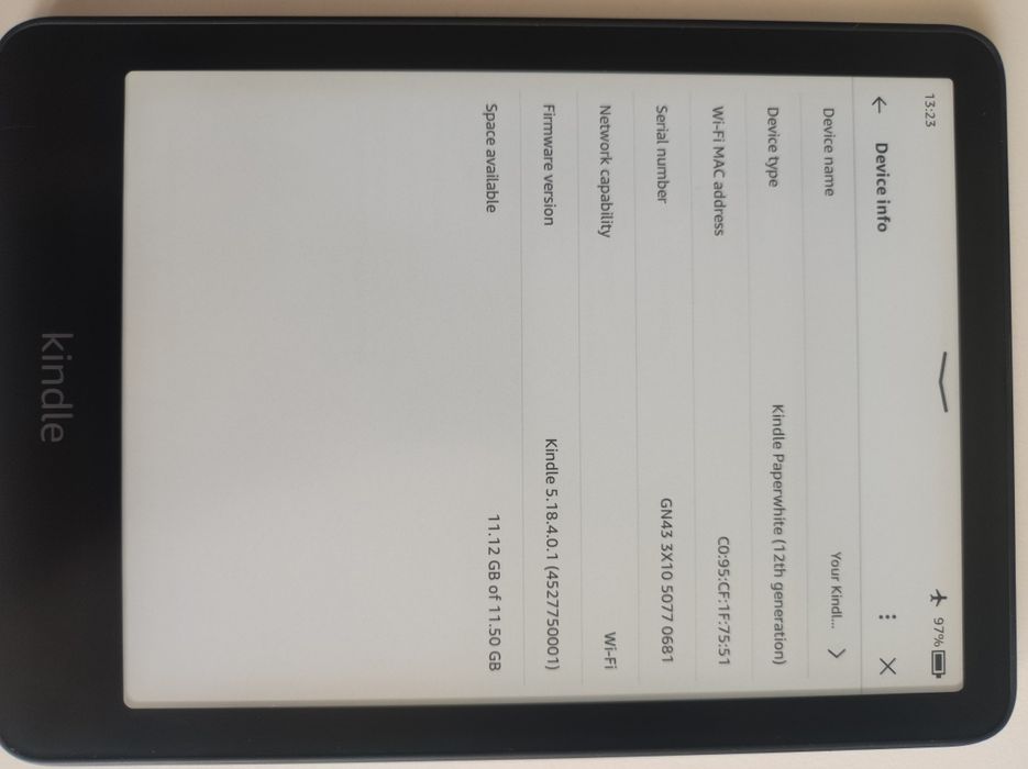 Нов Четец Kindle Paperwhite 12