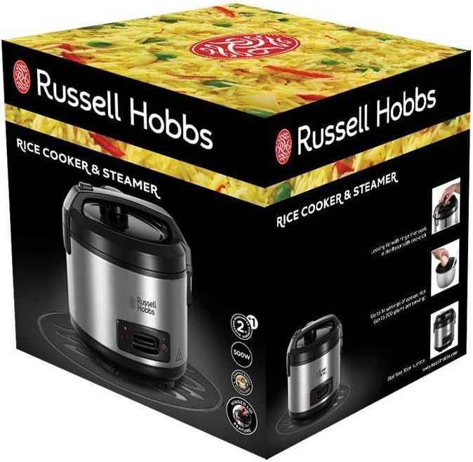 Уред за варене на ориз и зеленчуци на пара Russell Hobbs, 500W, 1.2L