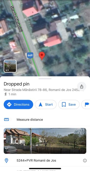 Teren în oraşul Horezu, sat/str. Romanii de Jos