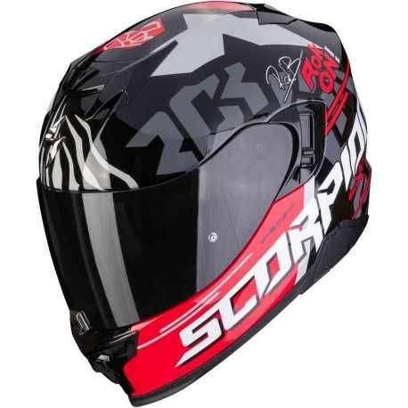 Мото Каска SCORPION EXO-520 EVO AIR Rock On Red/Black,XXL 63-64