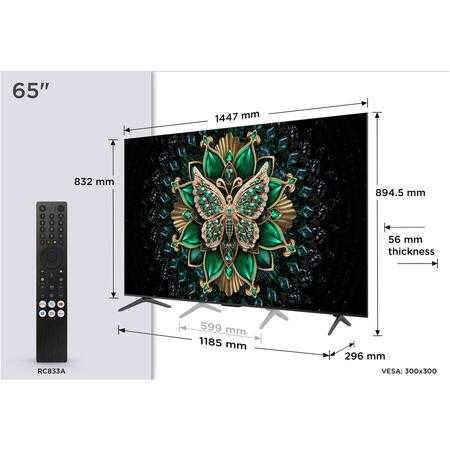 Televizor TCL MiniLed 65C6K 164 cm Smart Google TV 4K 144Hz 2025 PS5