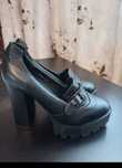 Pantofi piele platforma + talpa groasa
