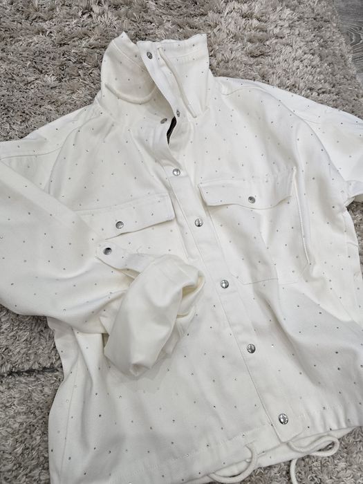 Дамско дънково яке с капси