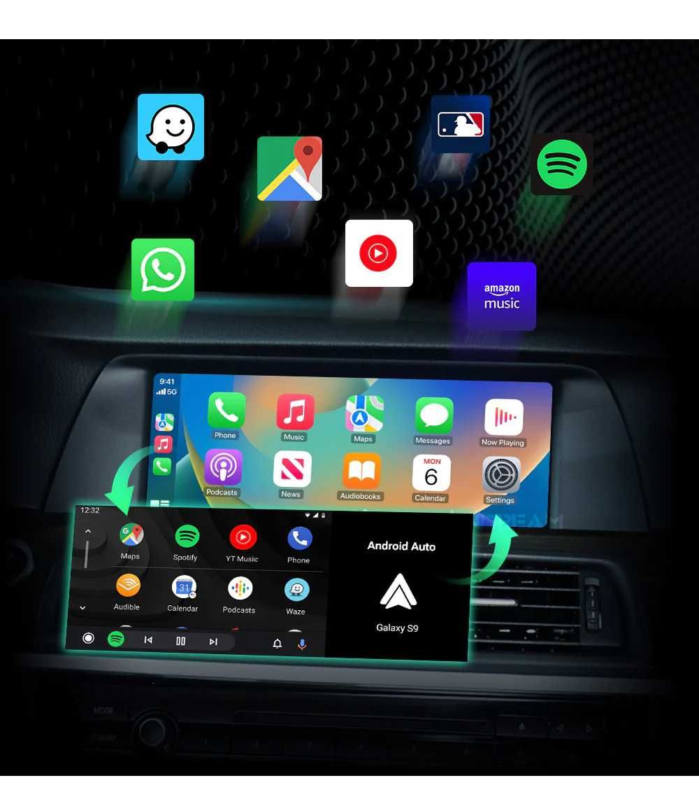 Andream MMI Box BMW AUDI MERCEDES pentru CarPlay și Android Auto