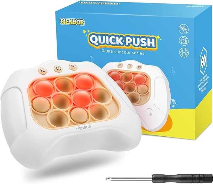 SIENBOR Quick Push игрова конзола, 4 режима на игри, 120 нива