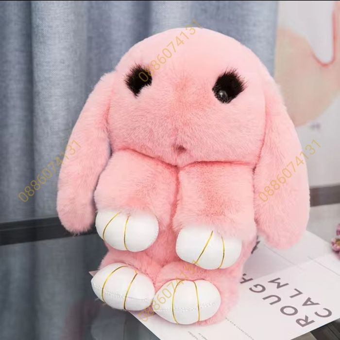 Плюшена играчка Раница Зайче, Плюшена чанта, Пухкава раница