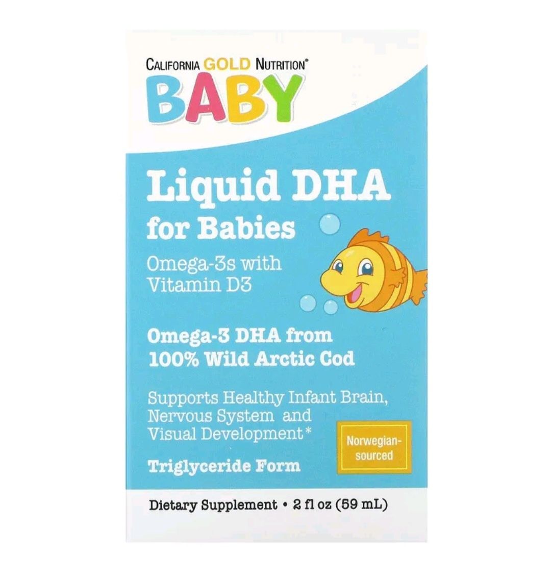 ДГК для детей, омега-3 с витамином D3, 1050 мг, 59 мл (2 жидк. унции)