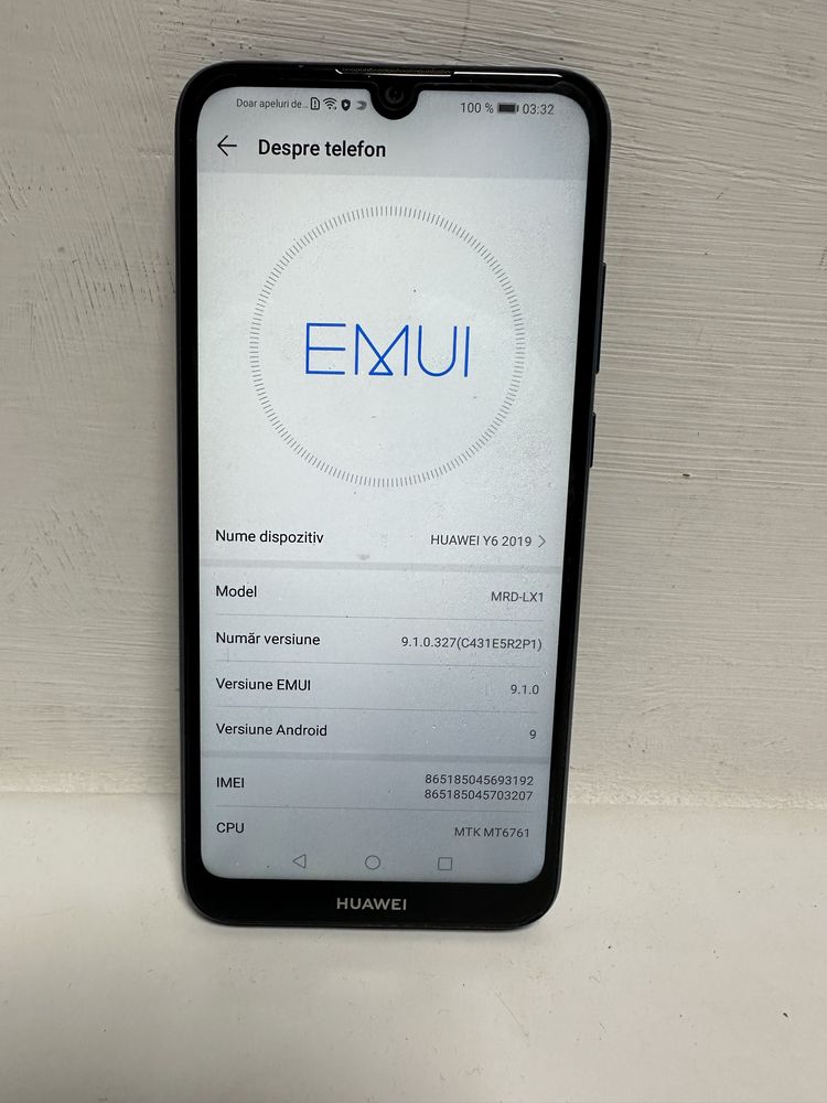 Telefon mobil Huawei Y6 2019 Dual SIM 32GB 4G-display 6.09 inch
