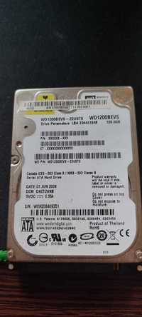 Hard Disk Laptop WD Scorpio Blue 120GB | 5400RPM | 8MB cache | SATA3