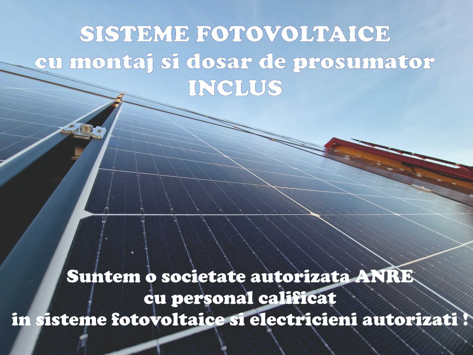 Realizam sisteme fotovoltaicee la cheie