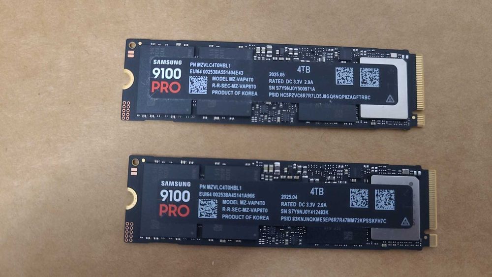 Solid State Drive (SSD) Samsung 9100 PRO de 4TB, PCIe Gen 5.0, NVMe