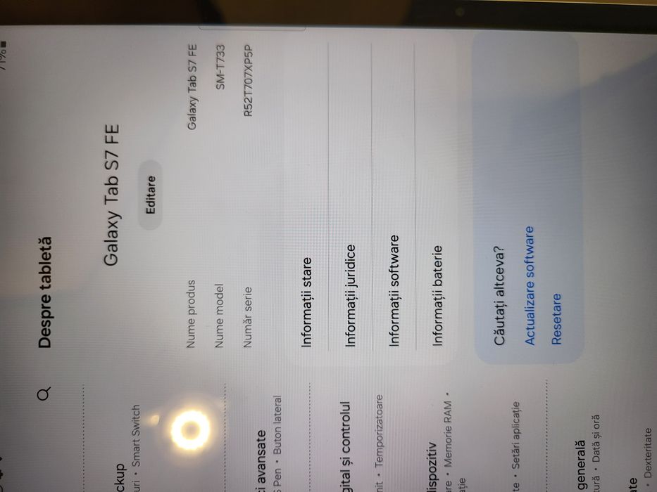 Tableta Samsung Galaxy S7 FE BVX AMANET Timișoara