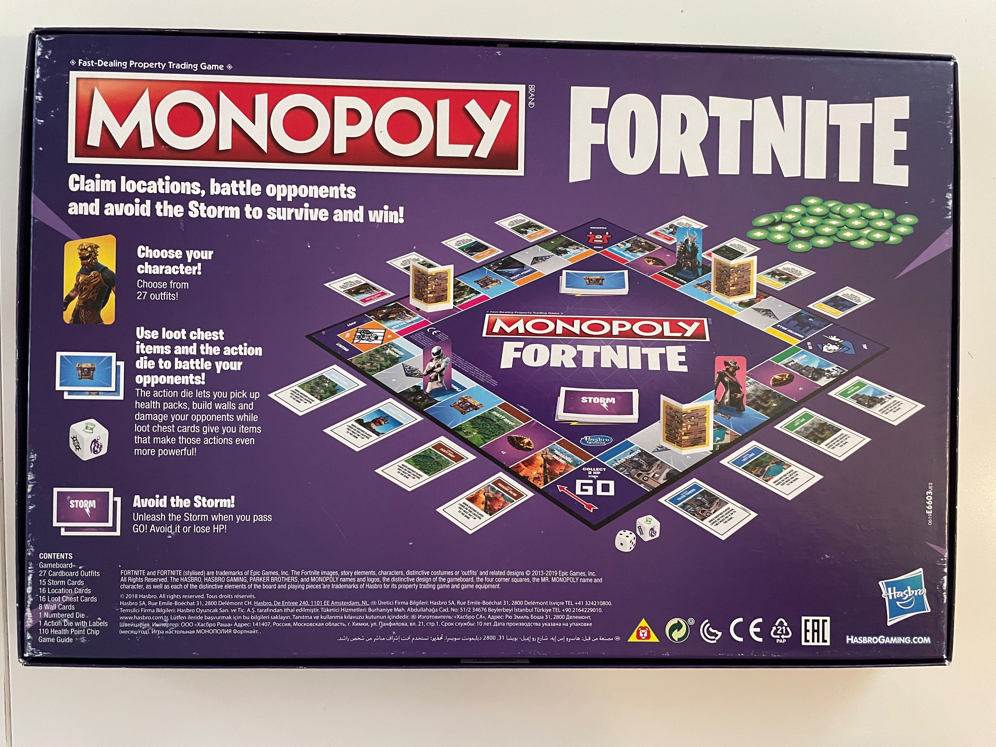 Joc de societate Monopoly Fortnite