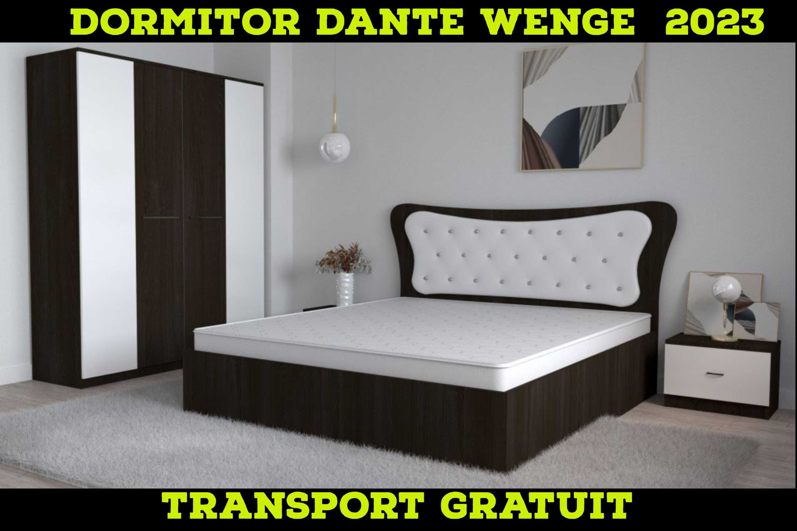 Dormitor Dante Wenge Nou garantie Transport gratuit