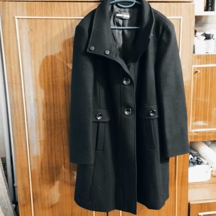 Дамско палто, черно два модела
