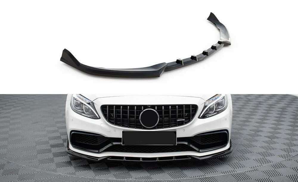 преден лип спойлер за мерцедес в205 ц63 амг / mercedes w205 c63 lip