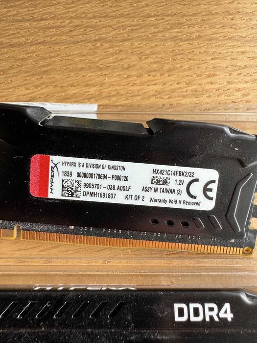 Kingston Fury HyperX 32 GB (2 x 16 GB) DDR4-2133 CL14 SDRAM
