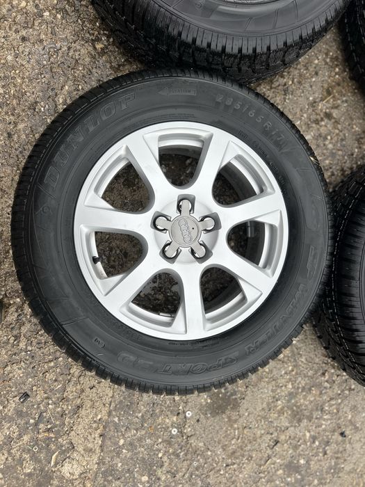 Джанти със ЗИМНИ гуми235/65/17 за Audi Q5 .ЧИСТО НОВИ !!