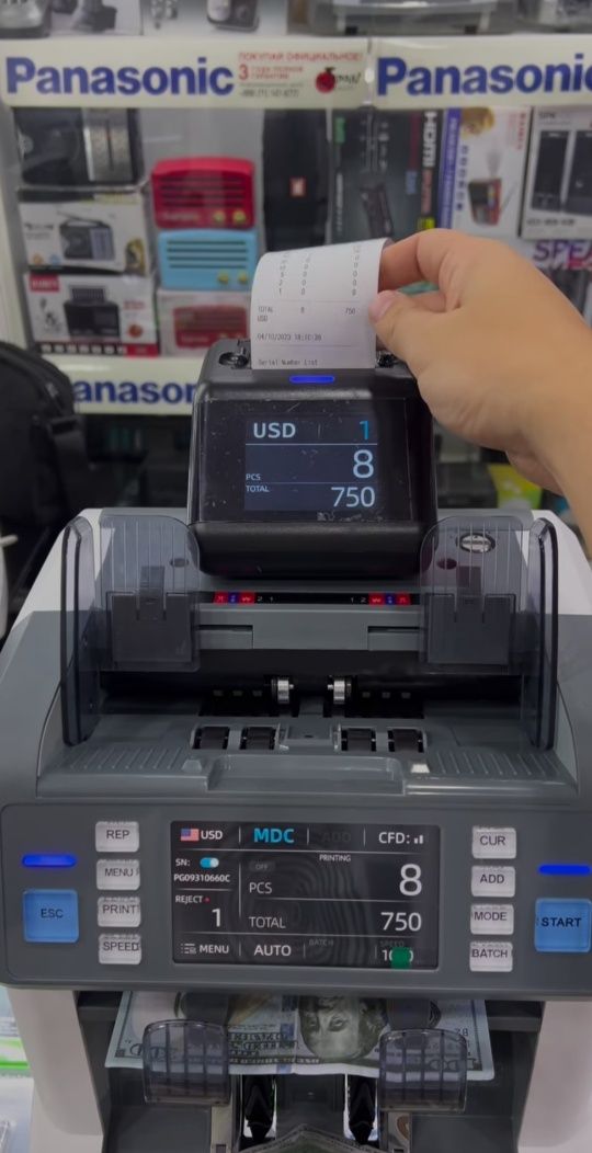 Dollar tekshirib beramiz.Sanalgan dolarni serenka nomerin print qilamz