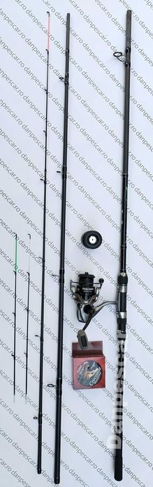SET FEEDER PRO EASTSHARK Lanseta 3,90m 180gr cu Mulineta FL LA4000+FIR