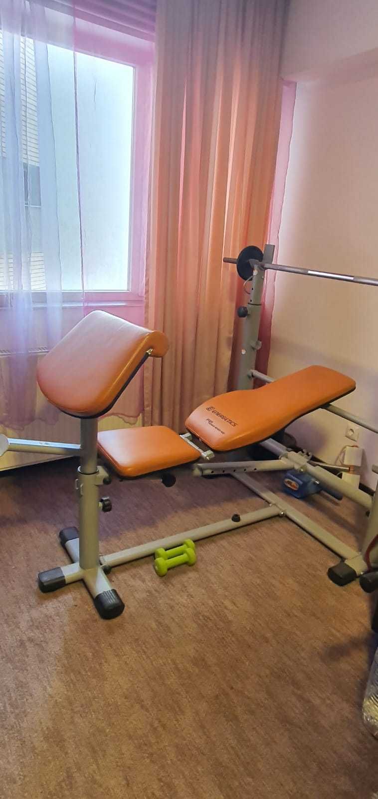 Vand banca multifunctionala + banca abdomene + diverse greutati